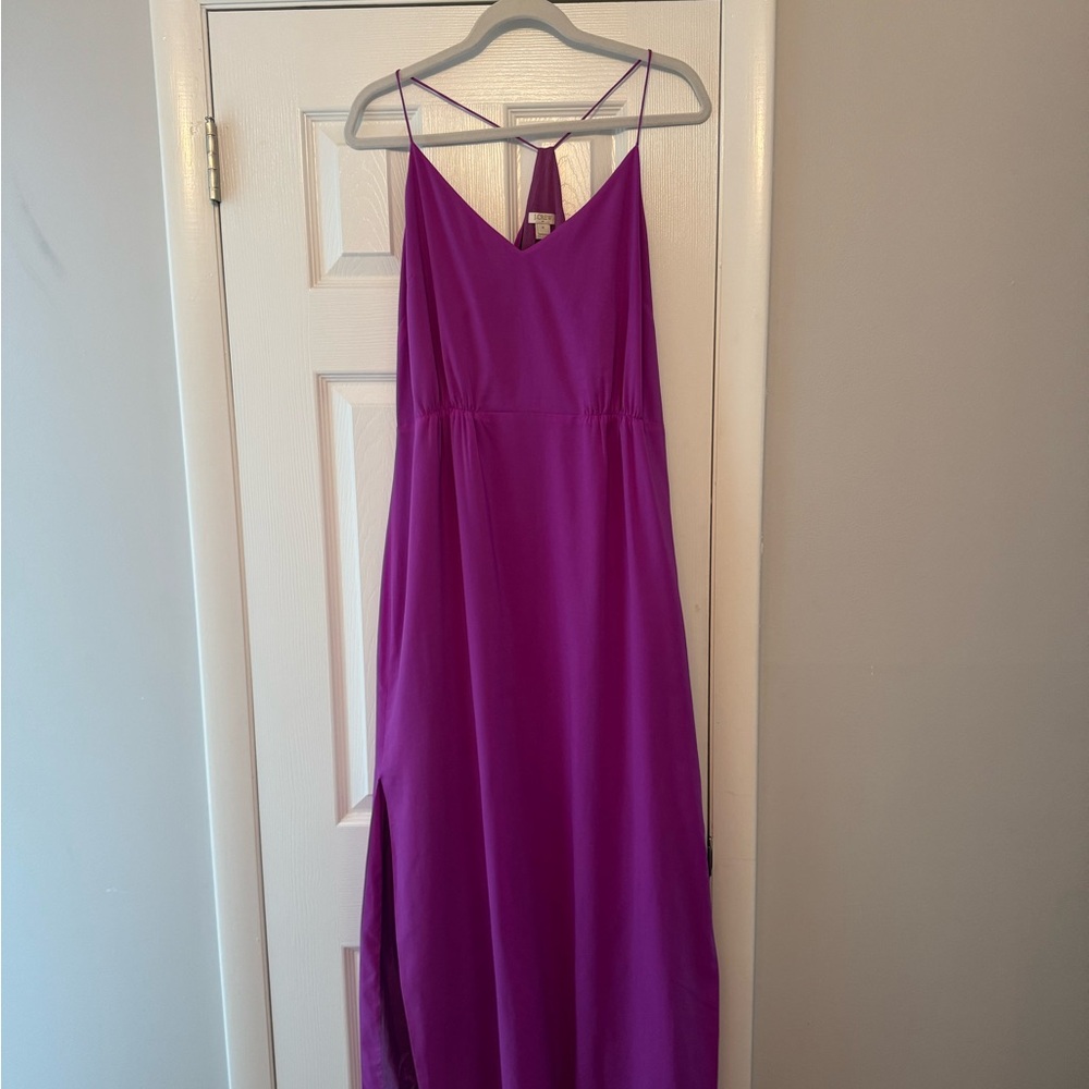J. Crew Vibrant Purple Maxi Dress